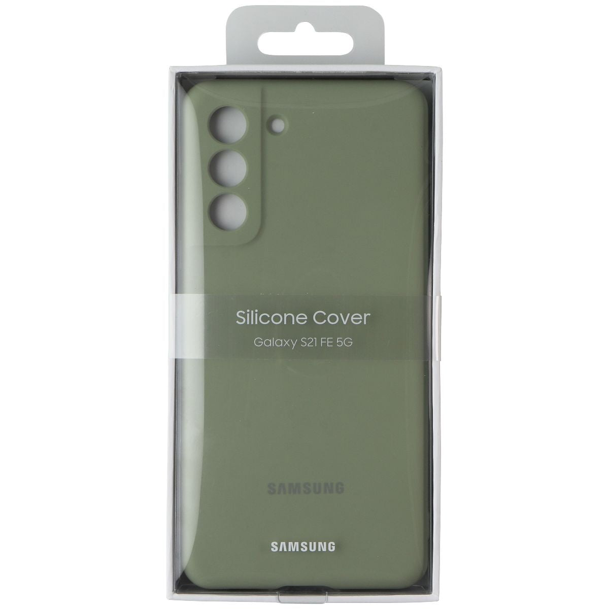 SAMSUNG Silicone Cover Case for Samsung Galaxy S21 FE 5G - Olive Green Cell Phone - Cases, Covers & Skins Samsung    - Simple Cell Bulk Wholesale Pricing - USA Seller