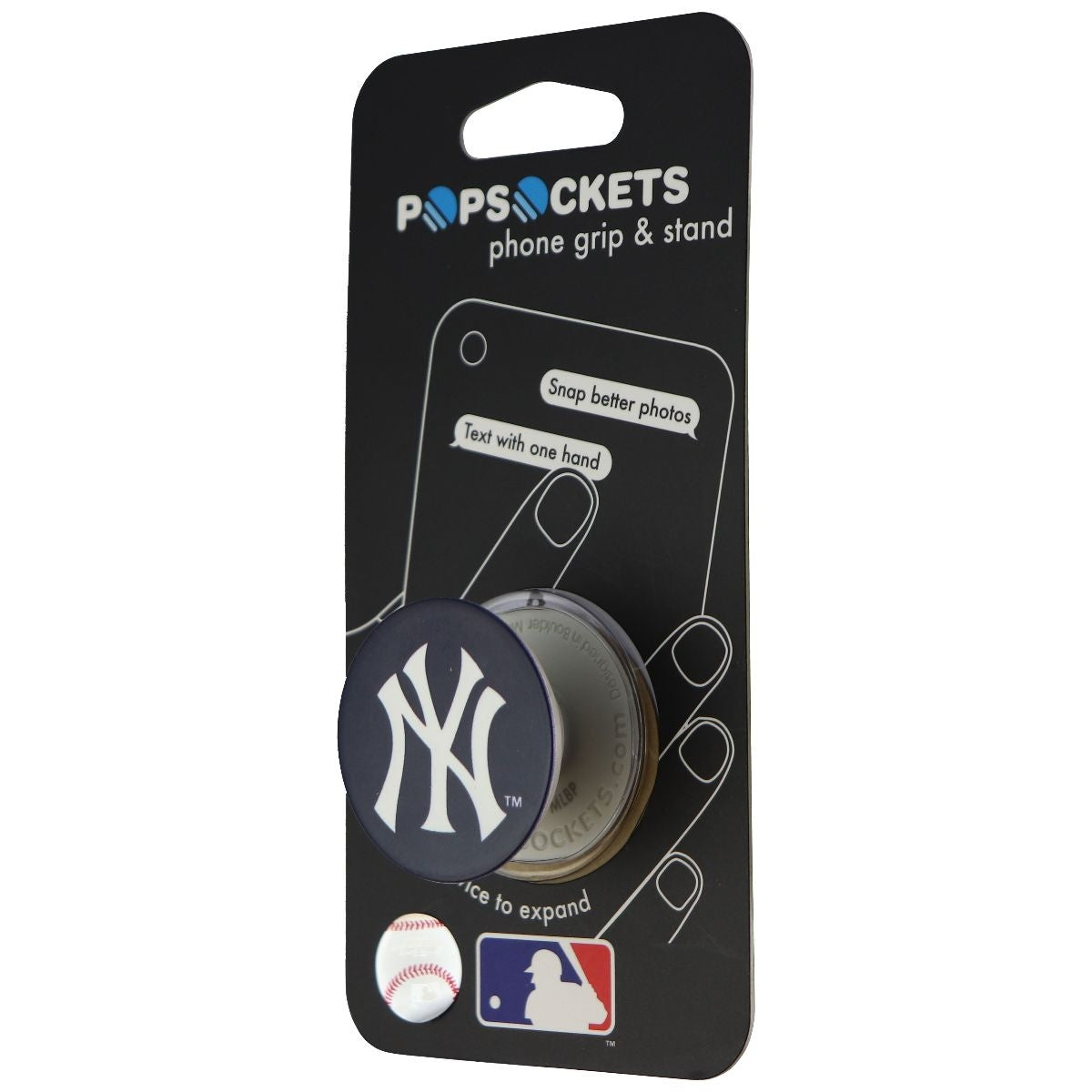 PopSockets: Collapsible Grip & Stand for Phones and Tablets - New York Logo Cell Phone - Mounts & Holders PopSockets    - Simple Cell Bulk Wholesale Pricing - USA Seller