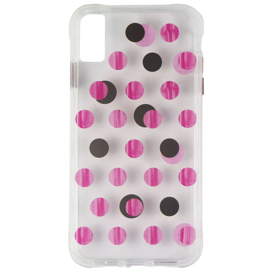 Case-Mate Wallpapers Series Case for iPhone Xs Max - Pink Metallic Dots/Clear Cell Phone - Cases, Covers & Skins Case-Mate    - Simple Cell Bulk Wholesale Pricing - USA Seller