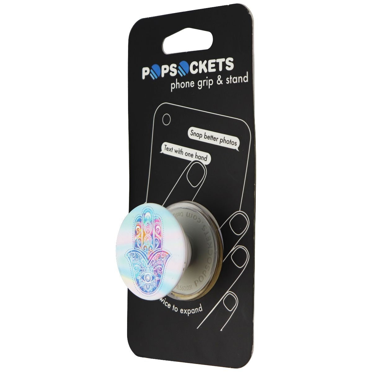 PopSockets: Collapsible Grip & Stand for Phones and Tablets - Hippie Hamsa Cell Phone - Mounts & Holders PopSockets    - Simple Cell Bulk Wholesale Pricing - USA Seller