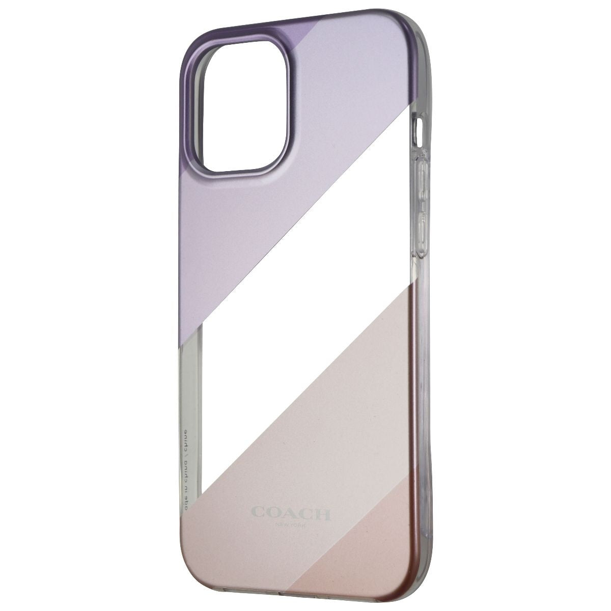 Coach Protective Case for Apple iPhone 12 Pro Max - Diagonal Stripe Metallic Cell Phone - Cases, Covers & Skins Coach    - Simple Cell Bulk Wholesale Pricing - USA Seller