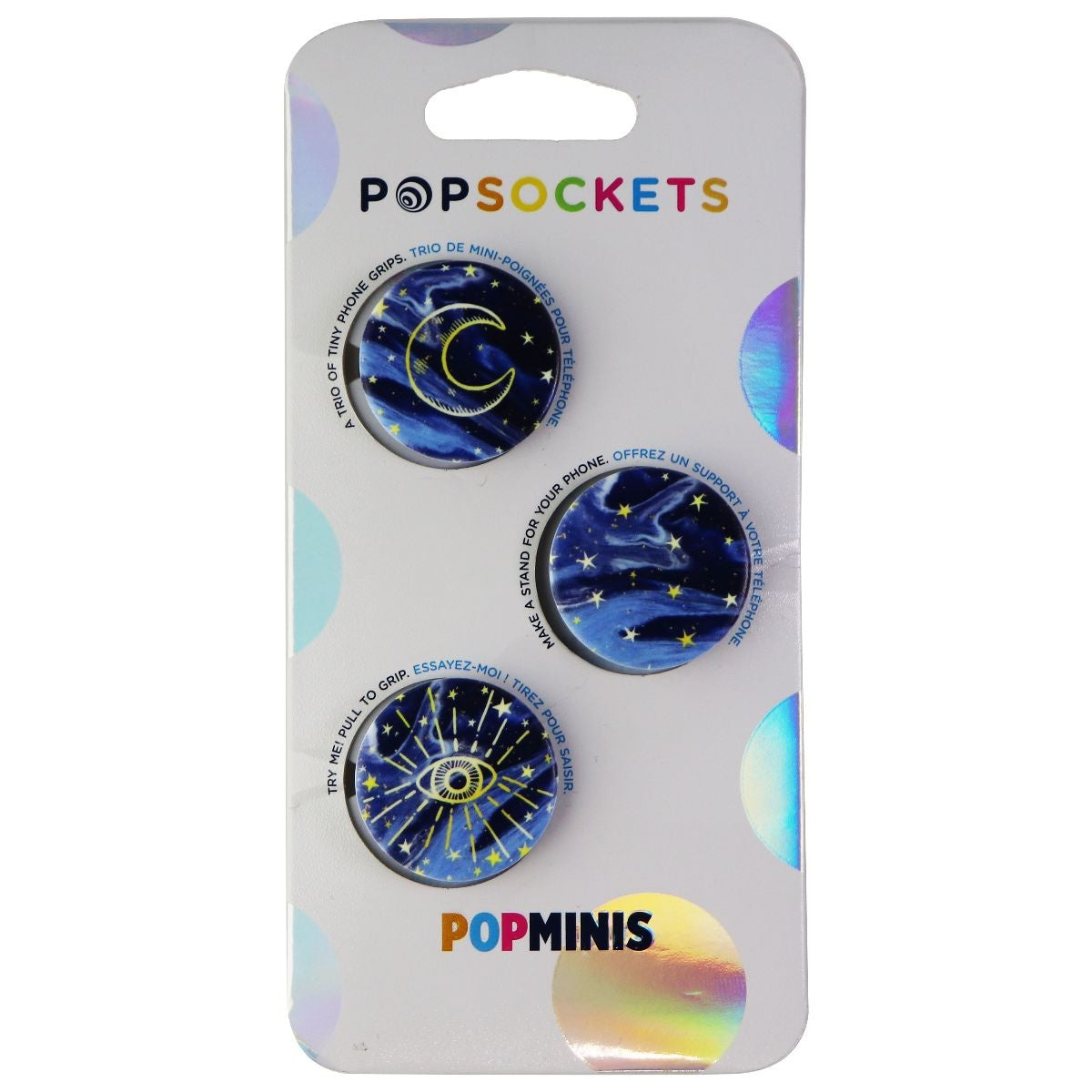 PopSockets PopMini Grips for Phones & Tablets (3 Pack) - Starry Skies Cell Phone - Mounts & Holders PopSockets    - Simple Cell Bulk Wholesale Pricing - USA Seller