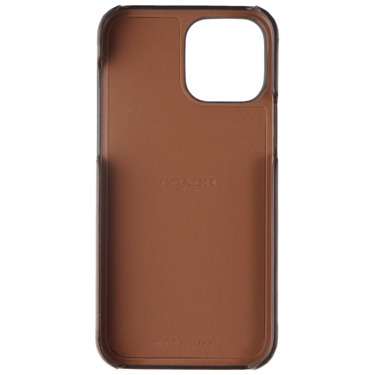 Coach Leather Slim Wrap Case for Apple iPhone 13 Pro Max - Brown Cell Phone - Cases, Covers & Skins Coach    - Simple Cell Bulk Wholesale Pricing - USA Seller