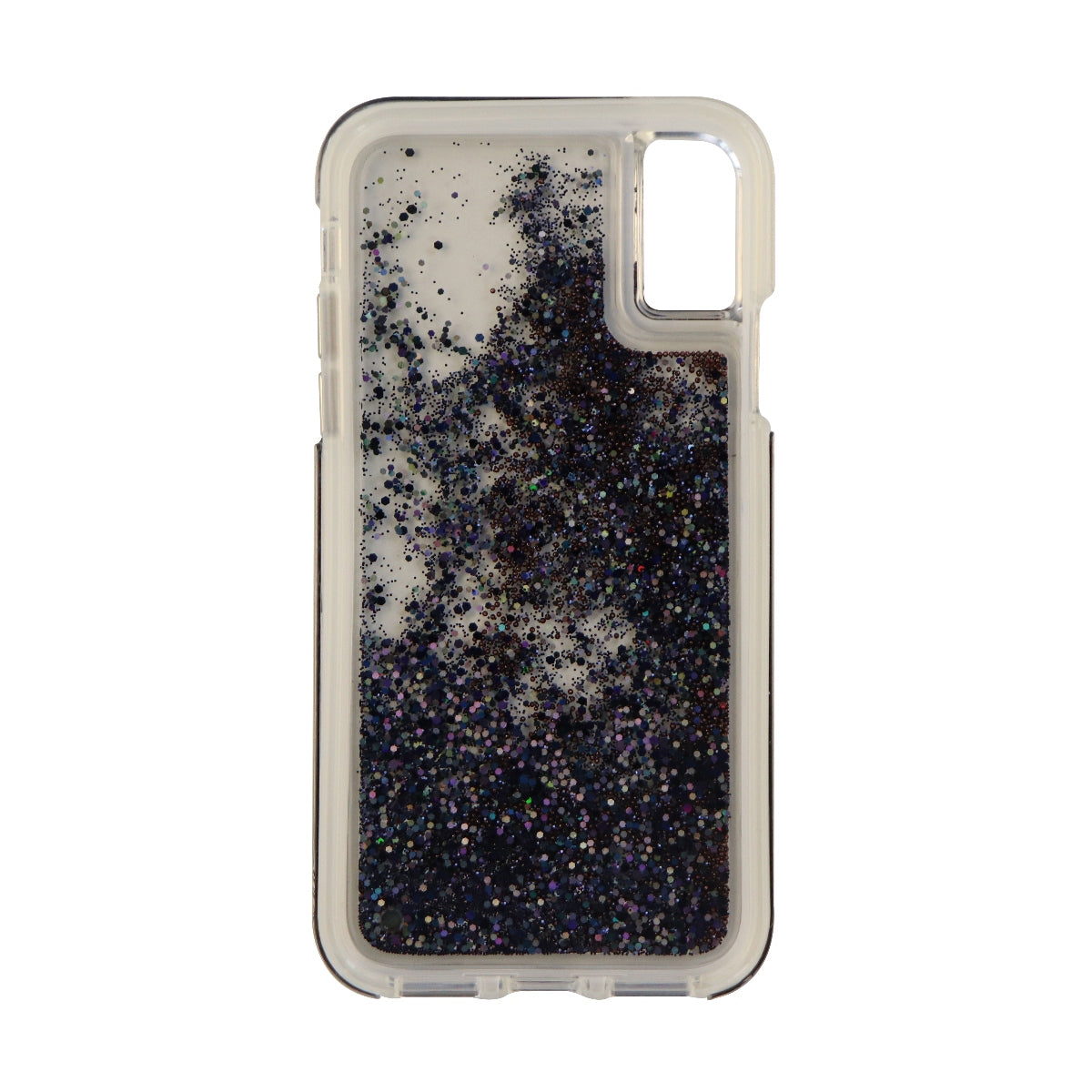 Case-Mate Waterfall Series Case for iPhone X 10 - Clear/Black Pearl Glitter Cell Phone - Cases, Covers & Skins Case-Mate    - Simple Cell Bulk Wholesale Pricing - USA Seller