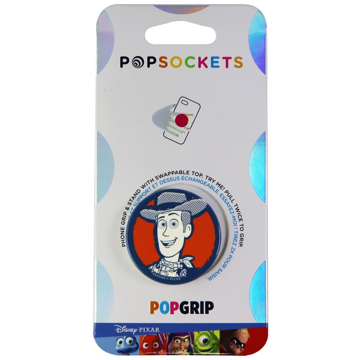 PopSockets PopGrip: Swappable Grip for Phones & Tablets - Toy Story Woody Gloss Cell Phone - Mounts & Holders PopSockets    - Simple Cell Bulk Wholesale Pricing - USA Seller