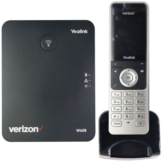 Verizon One Talk DECT IP W60B Base Station & W56HV Handset - Black/Silver Home Telephones & Accessories - Cordless Telephones & Handsets Verizon    - Simple Cell Bulk Wholesale Pricing - USA Seller