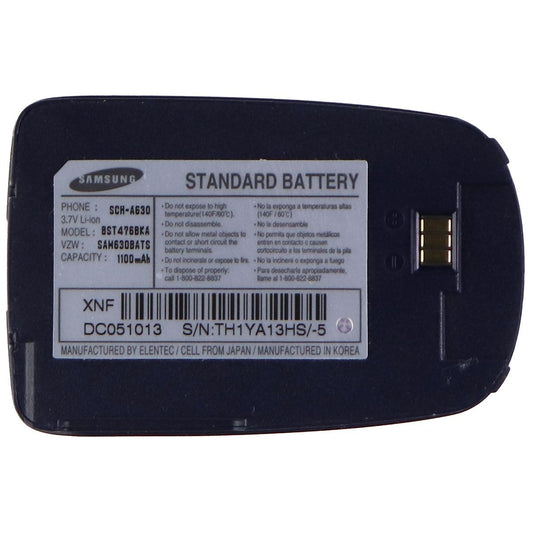 Samsung Li-Ion Battery Pack 1100 mAh for SCH-A630 Cellphone (BST476BKA) Cell Phone - Batteries Samsung    - Simple Cell Bulk Wholesale Pricing - USA Seller