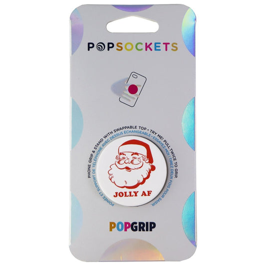 PopSockets: PopGrip Expanding Stand & Grip with Swappable Top - Jolly AF Santa Cell Phone - Mounts & Holders PopSockets    - Simple Cell Bulk Wholesale Pricing - USA Seller