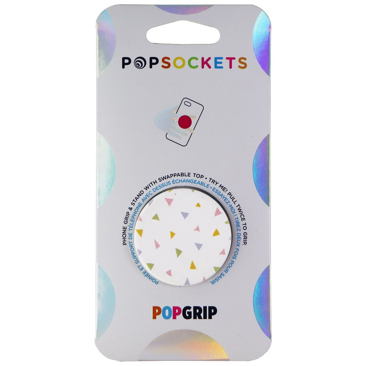 PopSockets: PopGrip Expanding Stand & Grip with Swappable Top - Party Dip White Cell Phone - Mounts & Holders PopSockets    - Simple Cell Bulk Wholesale Pricing - USA Seller