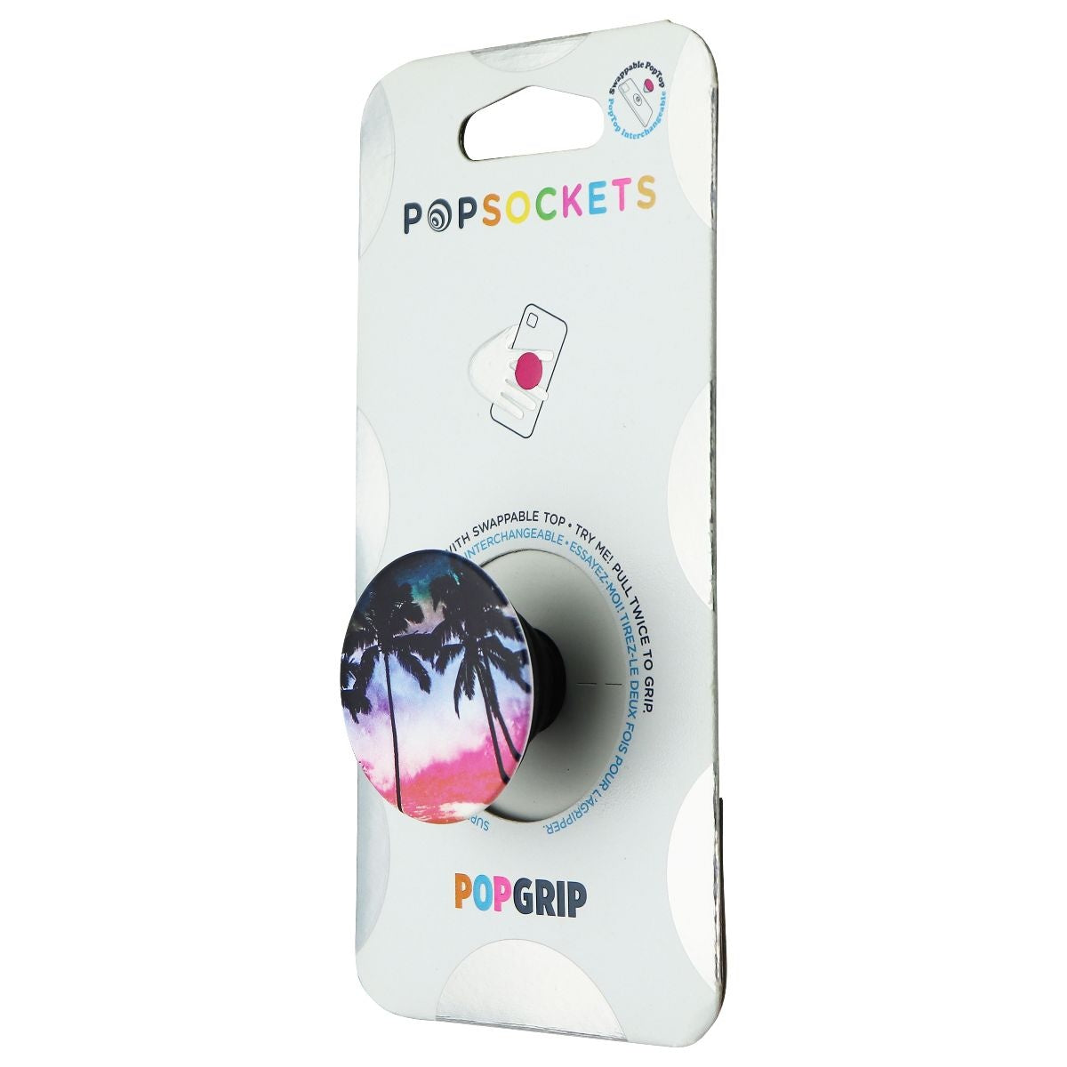 PopSocket PopGrip Swappable Phone Grip and Stand - Beach Trip Cell Phone - Mounts & Holders PopSockets    - Simple Cell Bulk Wholesale Pricing - USA Seller