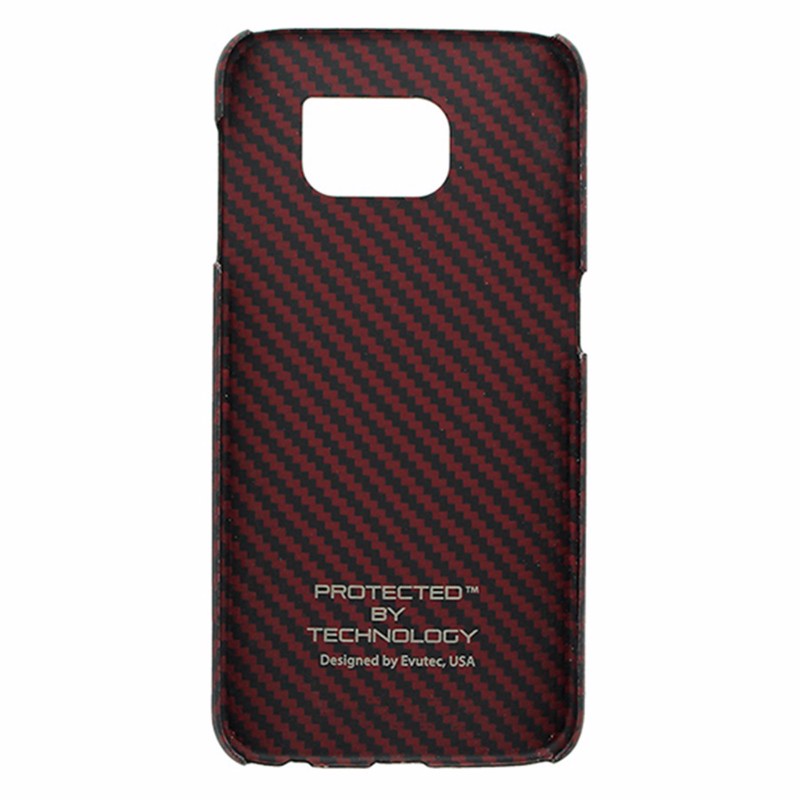 Evutec Karbon S Series Snap Case for Samsung Galaxy S6 Red and Black Cell Phone - Cases, Covers & Skins Evutec    - Simple Cell Bulk Wholesale Pricing - USA Seller