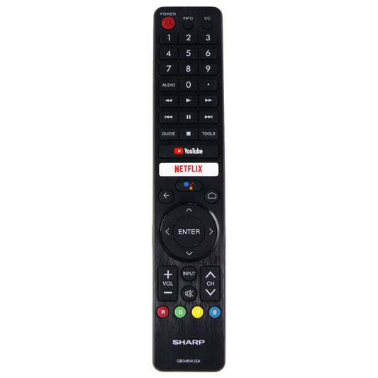 Sharp Remote Control (GB346WJSA) with Netflix for Select Sharp TV - Black TV, Video & Audio Accessories - Remote Controls SHARP    - Simple Cell Bulk Wholesale Pricing - USA Seller