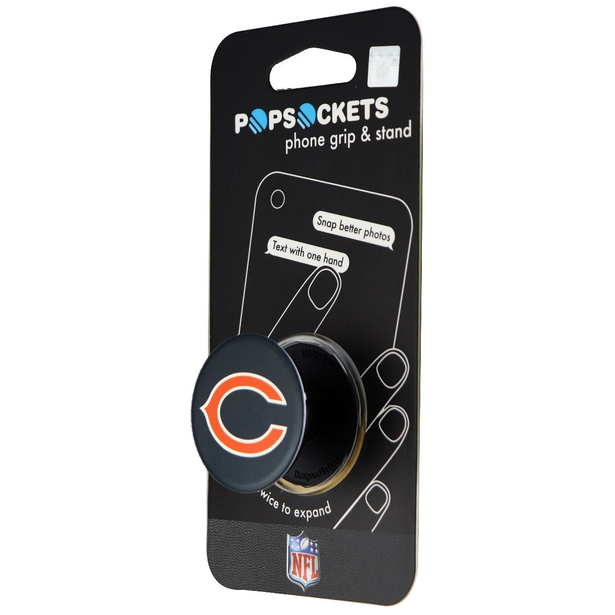 PopSockets: Collapsible Grip & Stand for Phones & Tablets - Chicago Bears Helmet Cell Phone - Mounts & Holders PopSockets    - Simple Cell Bulk Wholesale Pricing - USA Seller