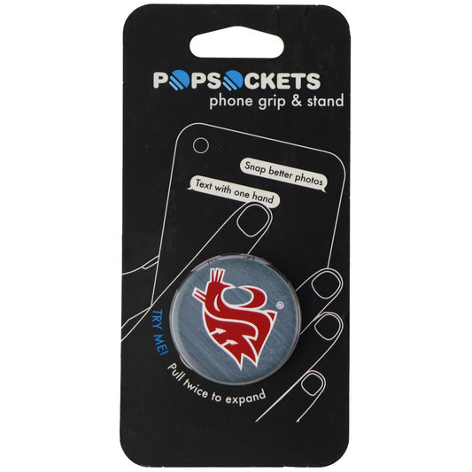 PopSockets Collapsible Grip & Stand for Phones and Tablets - WSU Cougars Cell Phone - Mounts & Holders PopSockets    - Simple Cell Bulk Wholesale Pricing - USA Seller