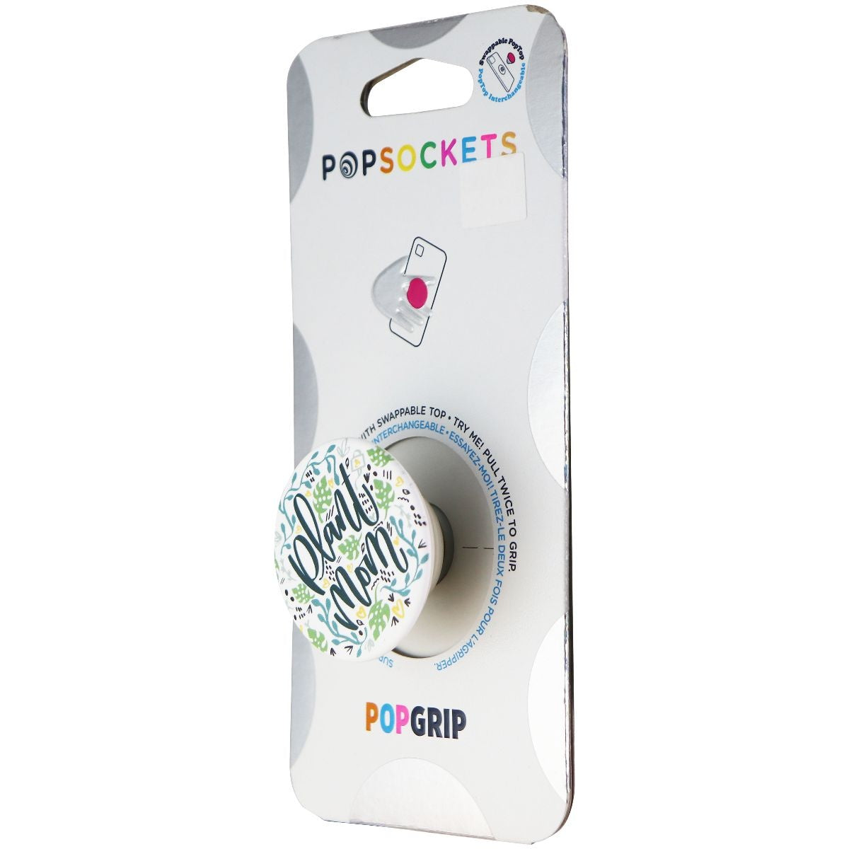 PopSockets PopGrip Stand and Grip with Swappable Top - Plant Mom Cell Phone - Mounts & Holders PopSockets    - Simple Cell Bulk Wholesale Pricing - USA Seller