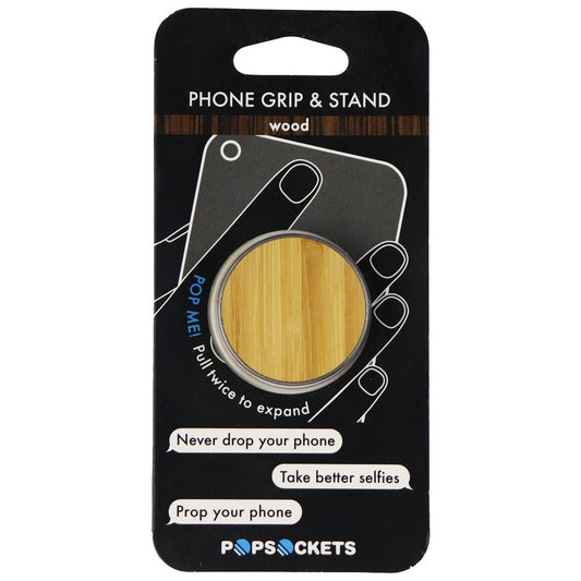 PopSockets: Collapsible Grip & Stand for Phones and Tablets - Bamboo Cell Phone - Mounts & Holders PopSockets    - Simple Cell Bulk Wholesale Pricing - USA Seller