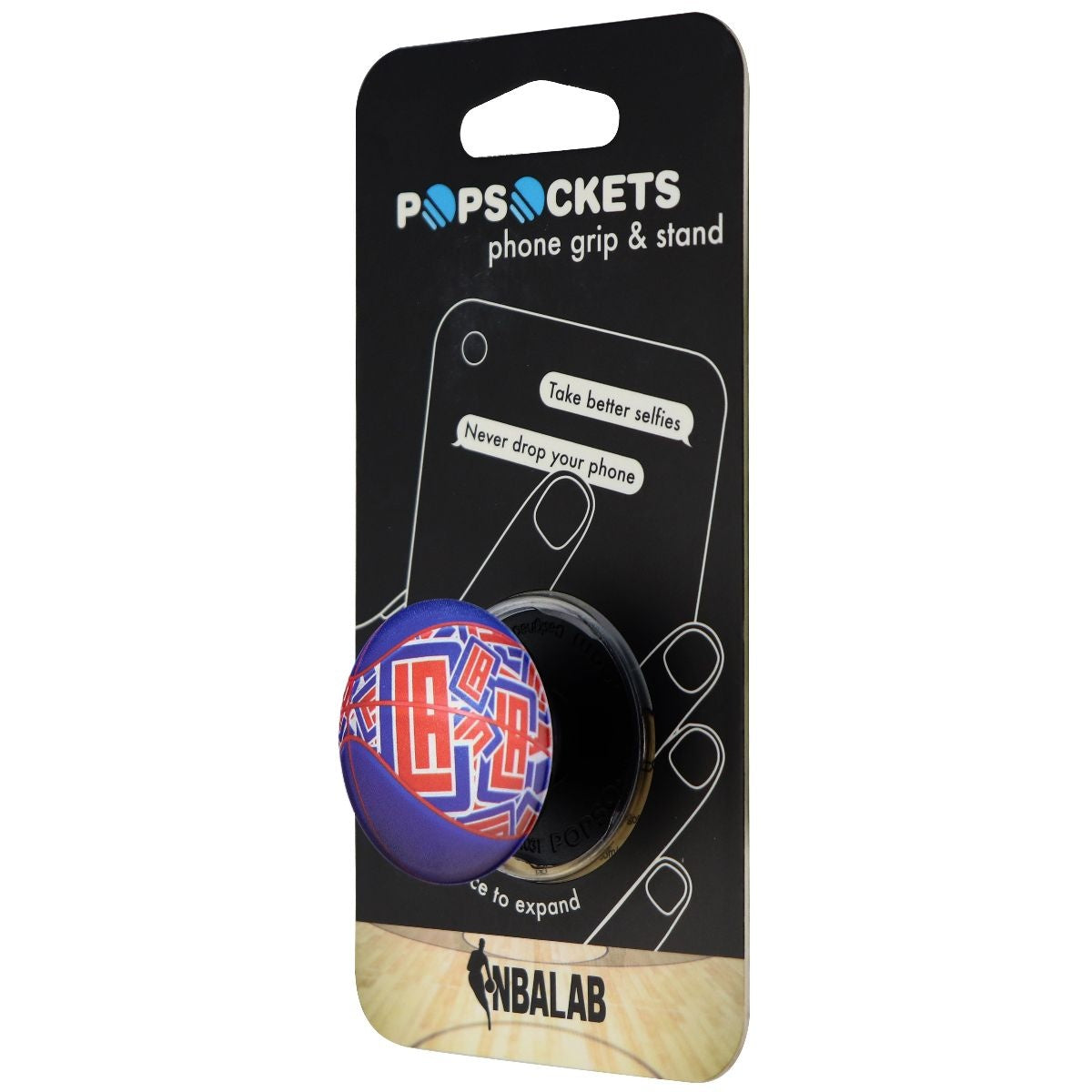 PopSockets: Collapsible Grip & Stand for Phones & Tablets - NBA Clippers Baller Cell Phone - Mounts & Holders PopSockets    - Simple Cell Bulk Wholesale Pricing - USA Seller