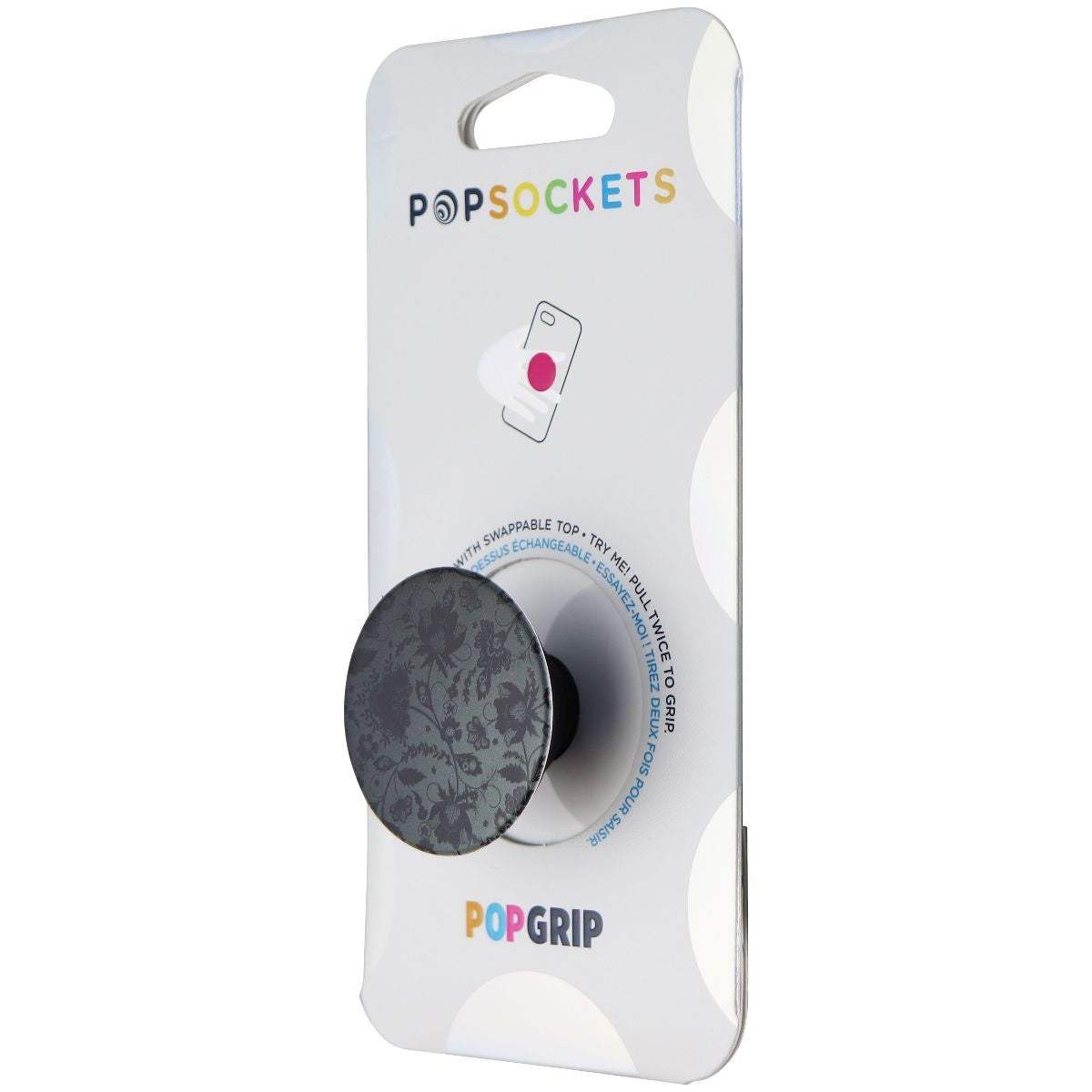 PopSockets: PopGrip Expanding Stand and Grip with Swappable Top - Dark Shadows Cell Phone - Mounts & Holders PopSockets    - Simple Cell Bulk Wholesale Pricing - USA Seller