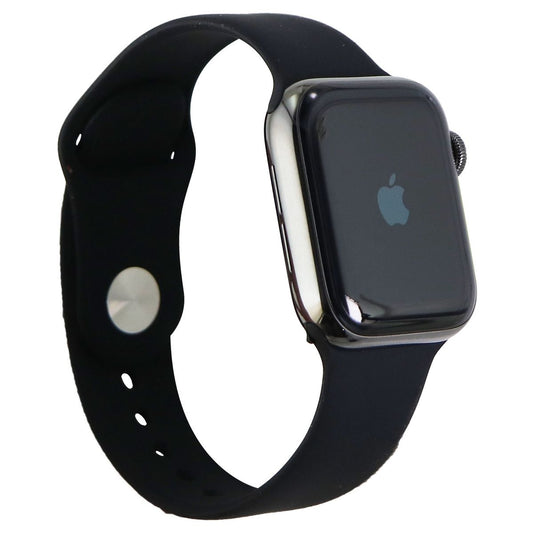 Apple Watch Series 6 (GPS + LTE) A2293 40mm Graphite Stainless Steel/Blk Sp Band Smart Watches Apple    - Simple Cell Bulk Wholesale Pricing - USA Seller