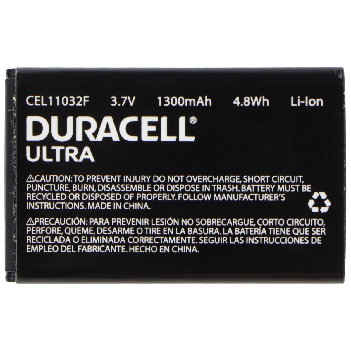 Duracell Ultra CEL11032F (3.7V/1300mAh/4.8Wh) Li-Ion Battery Computer Parts - Power Supplies Duracell    - Simple Cell Bulk Wholesale Pricing - USA Seller