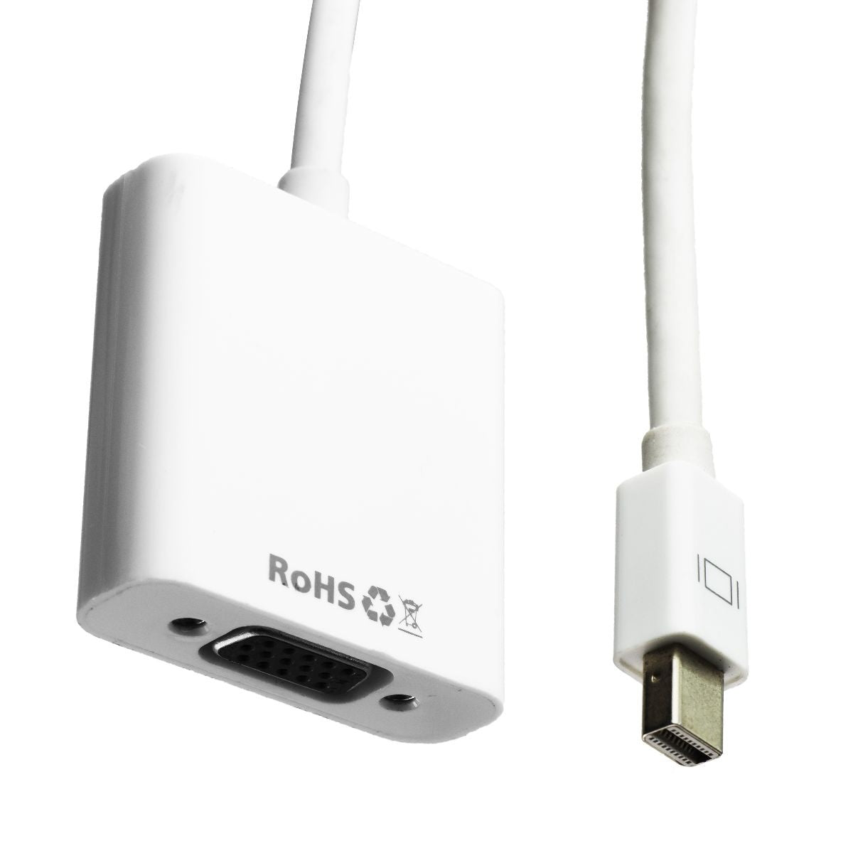 Victsing Male Mini DisplayPort to Female VGA Adapter Cable - White Computer/Network - Monitor/AV Cables & Adapters Victsing    - Simple Cell Bulk Wholesale Pricing - USA Seller