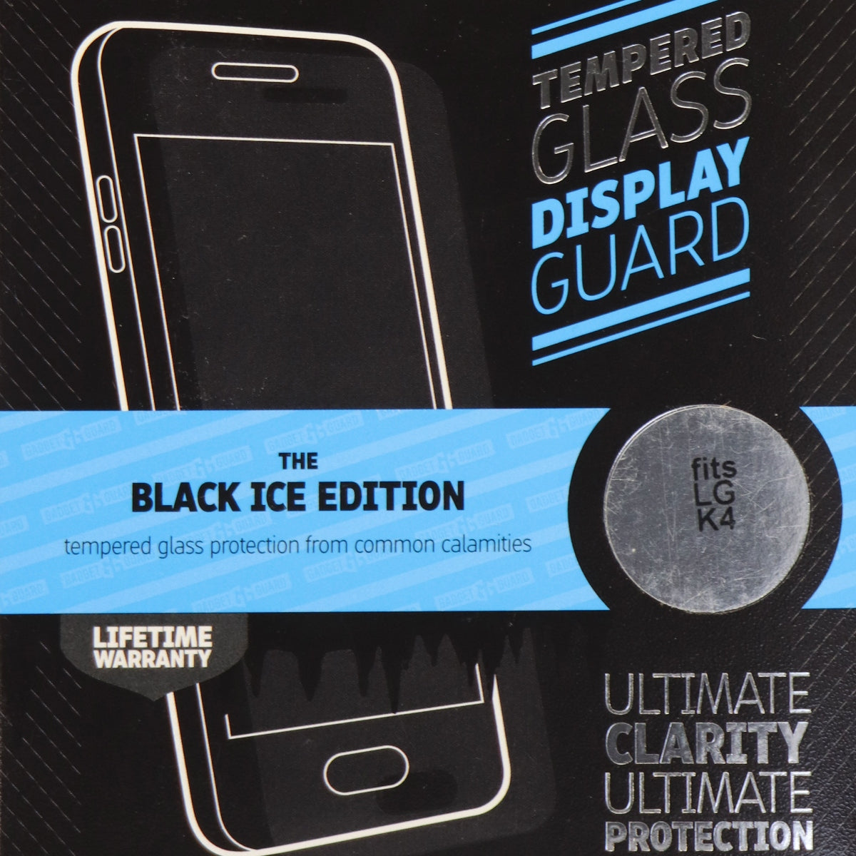 Gadget Guard Black Ice Tempered Glass Screen Protector for LG K4 - Clear Cell Phone - Screen Protectors Gadget Guard    - Simple Cell Bulk Wholesale Pricing - USA Seller