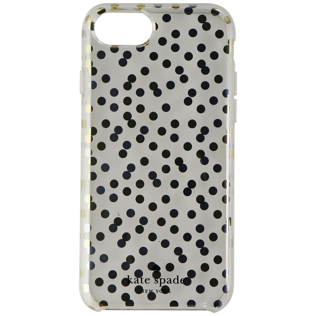 Kate Spade New York Hardshell Case for Apple iPhone 7 8 - Clear/Silver Gold Dots Cell Phone - Cases, Covers & Skins Kate Spade    - Simple Cell Bulk Wholesale Pricing - USA Seller