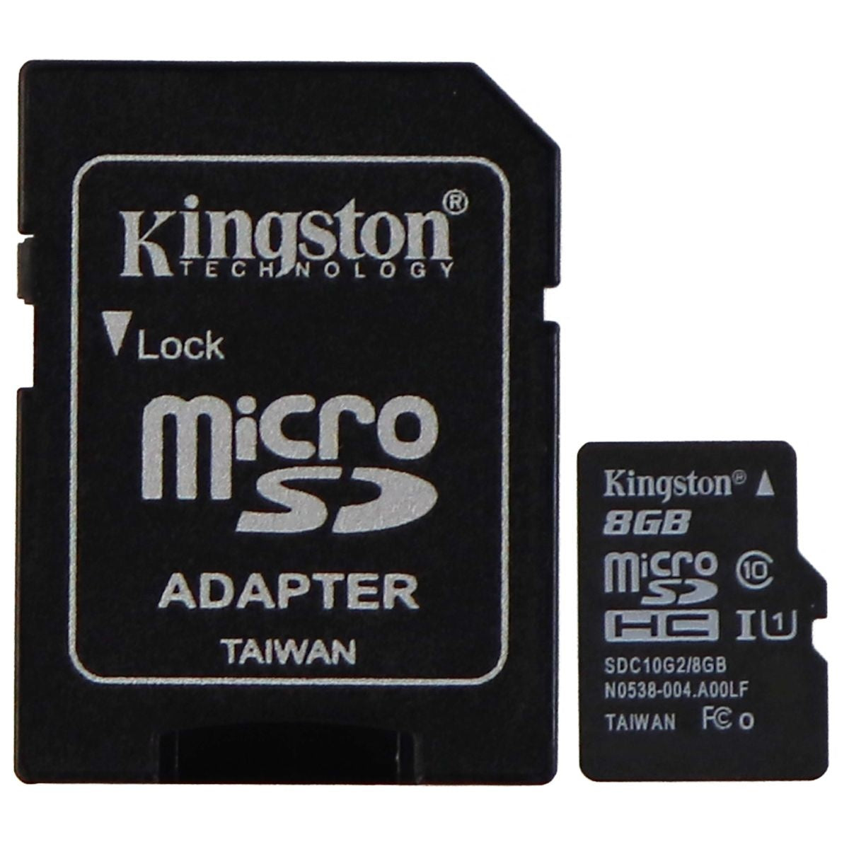 Kingston Digital 8GB microSDHC Class 10 UHS-I 45MB/s Card with SD Adapter Digital Camera - Memory Cards Kingston - Simple Cell Bulk Wholesale Pricing - USA Seller