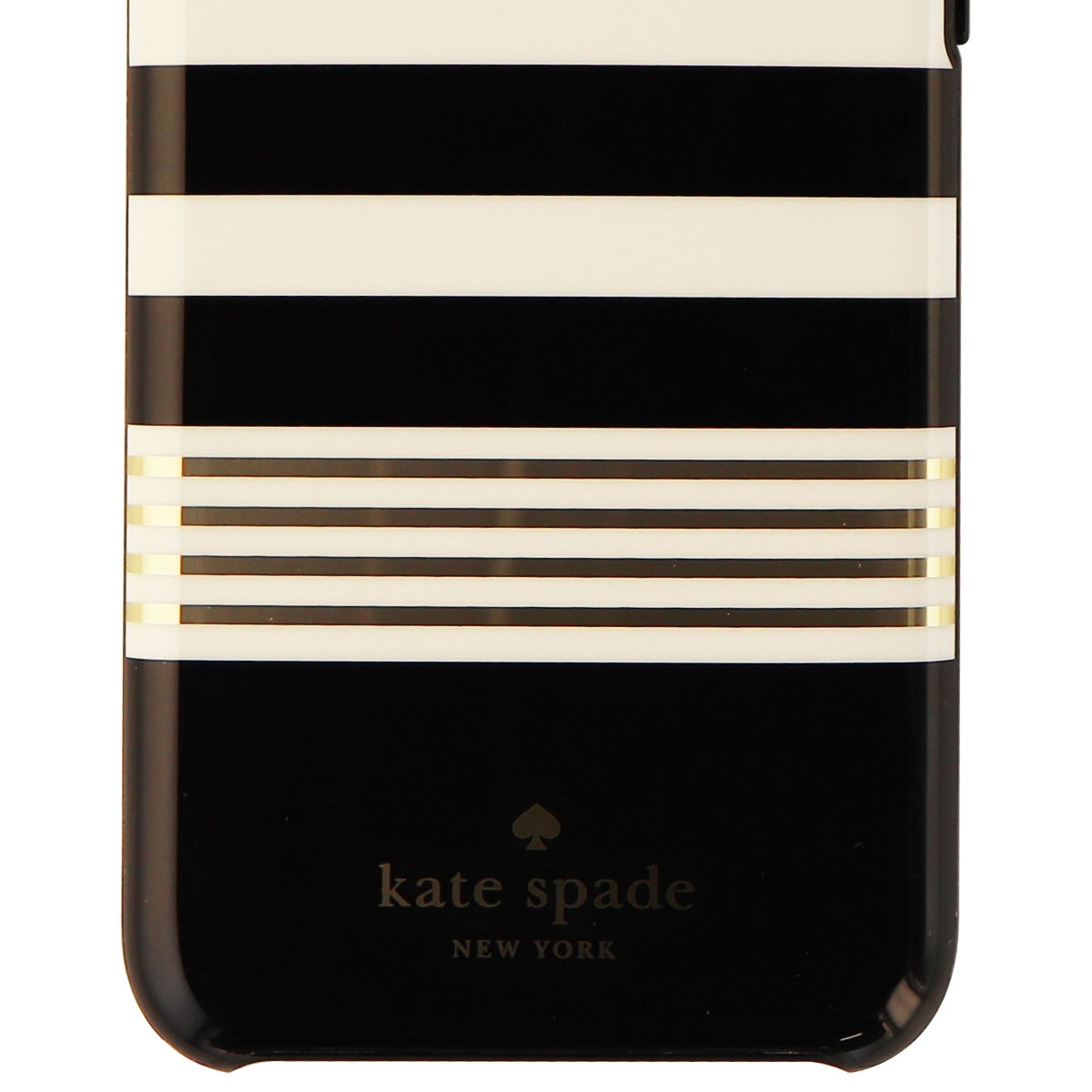 Kate Spade New York Protective Case Cover for iPhone 8 7 - Black White Stripe Cell Phone - Cases, Covers & Skins Kate Spade    - Simple Cell Bulk Wholesale Pricing - USA Seller