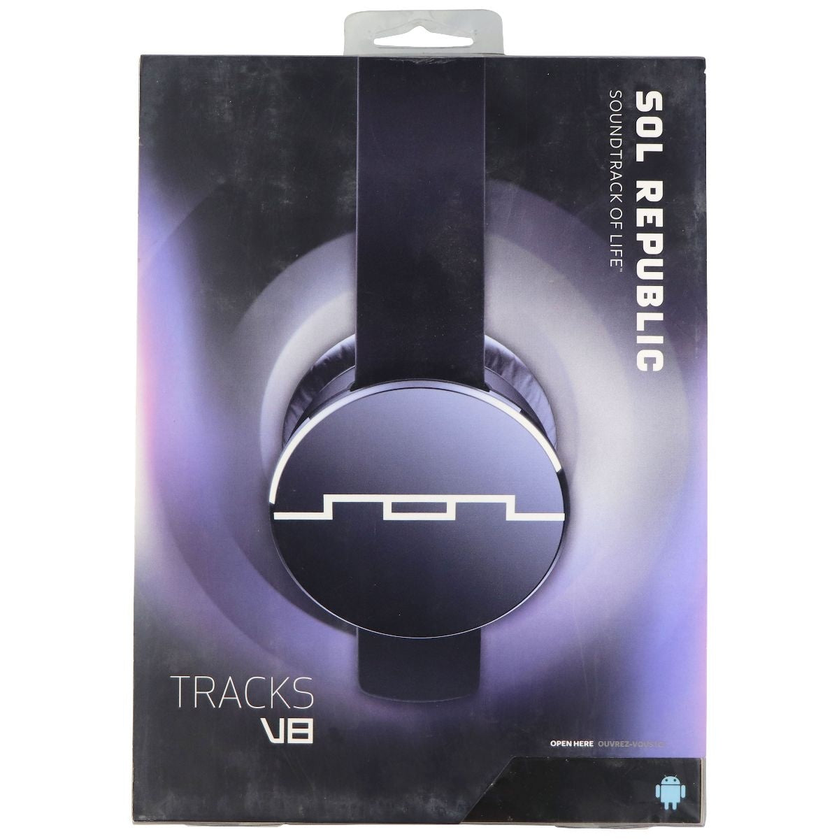 Sol Republic Tracks V8 On-Ear Wired Headphones with In-line Microphone - Black Portable Audio - Headphones SOL Republic    - Simple Cell Bulk Wholesale Pricing - USA Seller