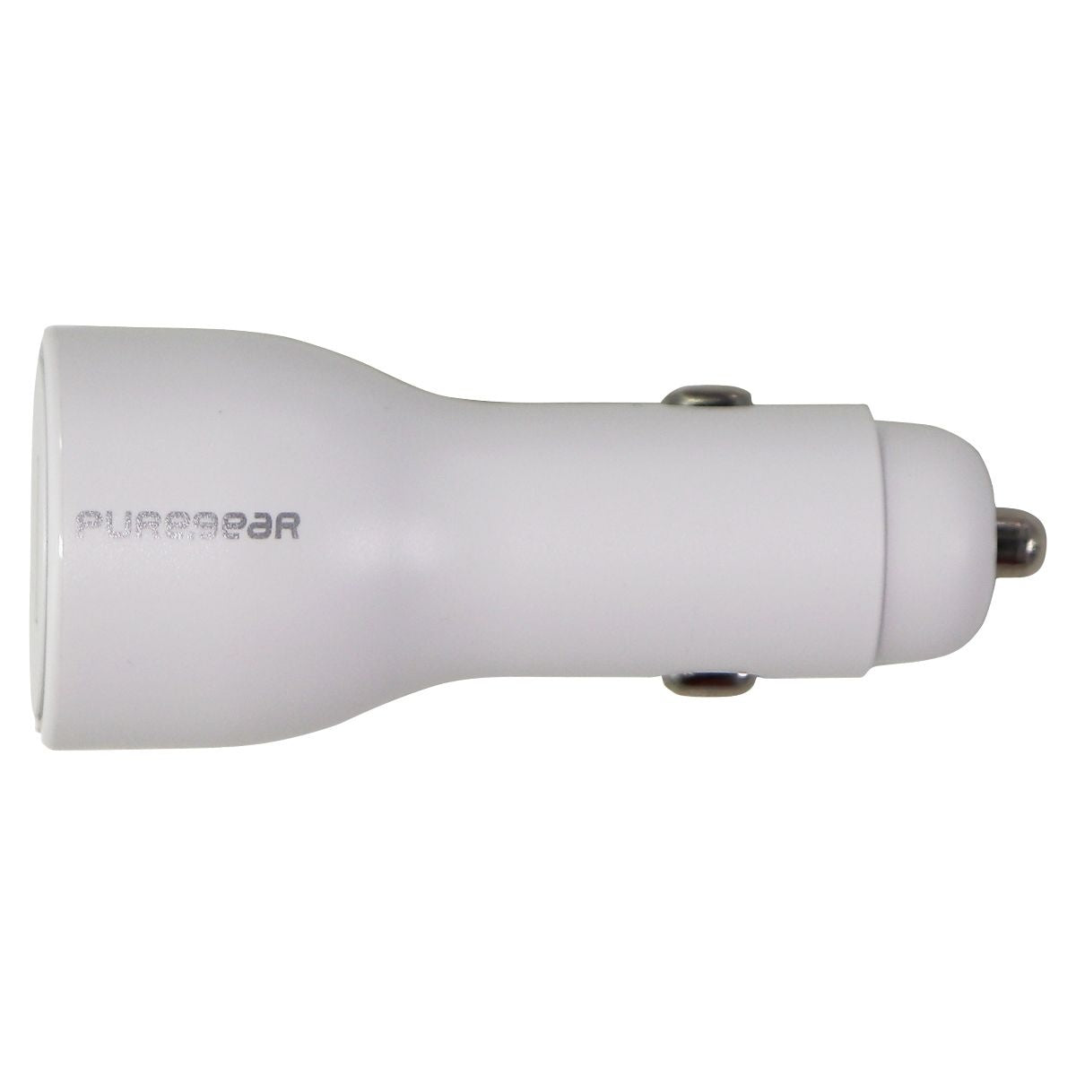 PureGear LightSpeed (30-Watt) USB & USB-C Car Charger/Adapter - White Cell Phone - Chargers & Cradles PureGear    - Simple Cell Bulk Wholesale Pricing - USA Seller