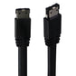 1-Meter (3.3ft) External SATA (eSATA to eSATA) Flat Cable - Black TV, Video & Audio Accessories - Video Cables & Interconnects Unbranded    - Simple Cell Bulk Wholesale Pricing - USA Seller