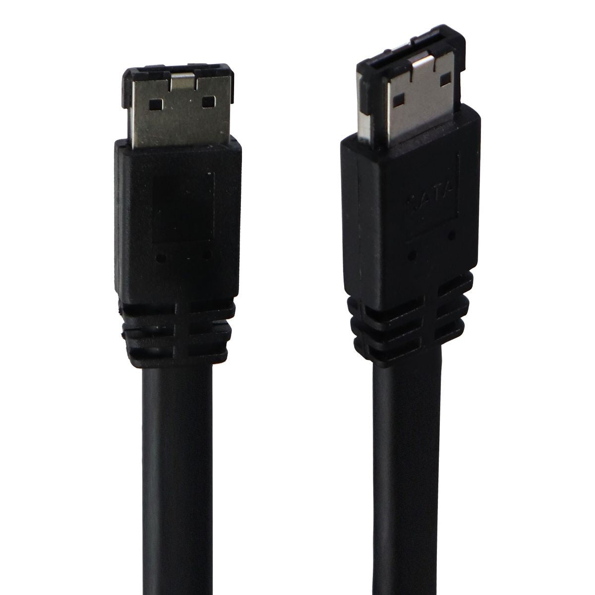 1-Meter (3.3ft) External SATA (eSATA to eSATA) Flat Cable - Black TV, Video & Audio Accessories - Video Cables & Interconnects Unbranded    - Simple Cell Bulk Wholesale Pricing - USA Seller