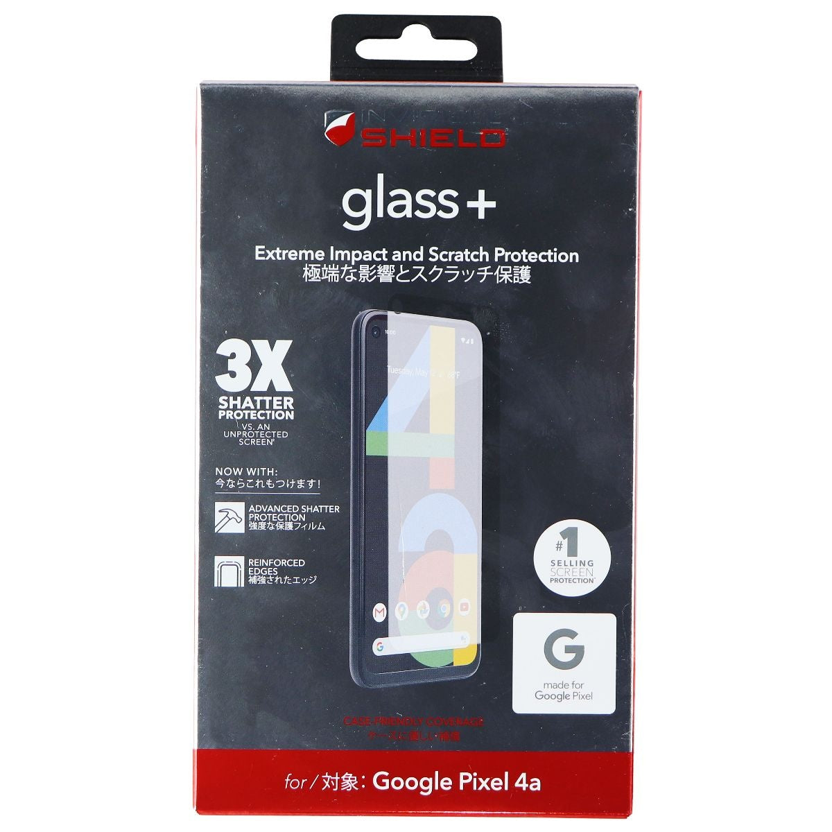 ZAGG InvisibleShield (Glass+) Protector for Google Pixel 4a (Non-5G version) Cell Phone - Screen Protectors Zagg    - Simple Cell Bulk Wholesale Pricing - USA Seller