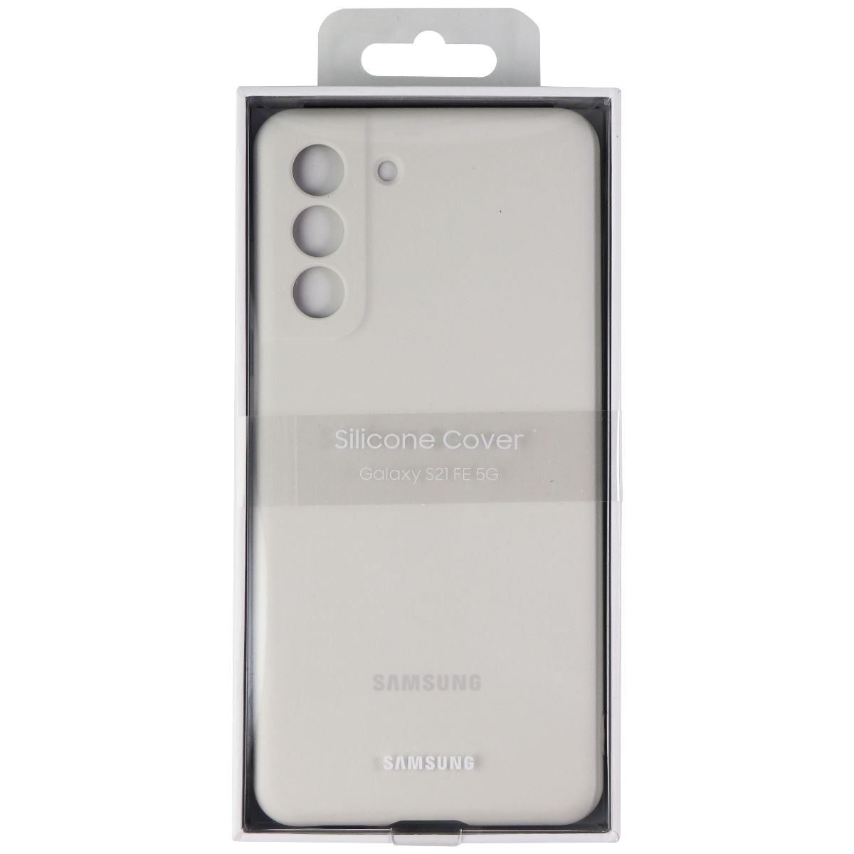 Samsung Silicone Cover Case for Galaxy S21 FE (5G) - White Cell Phone - Cases, Covers & Skins Samsung    - Simple Cell Bulk Wholesale Pricing - USA Seller