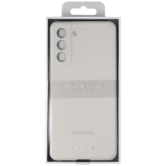 Samsung Silicone Cover Case for Galaxy S21 FE (5G) - White Cell Phone - Cases, Covers & Skins Samsung    - Simple Cell Bulk Wholesale Pricing - USA Seller