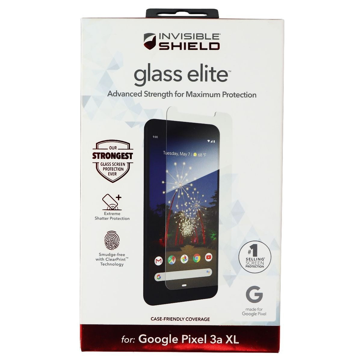 ZAGG InvisibleShield (Glass Elite) Screen Protector for Google Pixel 3a XL Cell Phone - Screen Protectors Zagg    - Simple Cell Bulk Wholesale Pricing - USA Seller