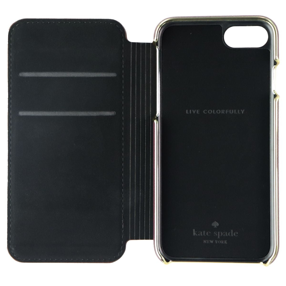 Kate Spade New York Folio Case for Apple iPhone SE (2nd Gen) / 8 / 7 - Mahogany Cell Phone - Cases, Covers & Skins Kate Spade New York    - Simple Cell Bulk Wholesale Pricing - USA Seller