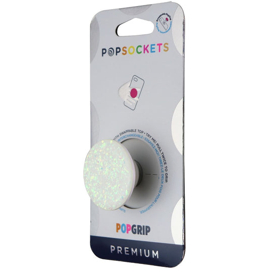 PopSockets Swappable PopGrip for Phones and Tablets - Iridescent Confetti White Cell Phone - Mounts & Holders PopSockets    - Simple Cell Bulk Wholesale Pricing - USA Seller