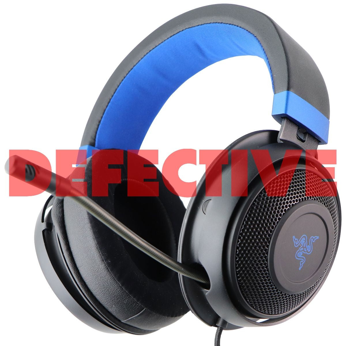 Razer Kraken Gaming Headset for PS5 and Xbox Series X - Black/Blue Cell Phone - Headsets Razer    - Simple Cell Bulk Wholesale Pricing - USA Seller