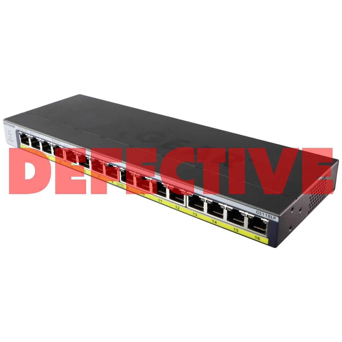 NETGEAR 16-Port Gigabit Ethernet Unmanaged PoE Switch (GS116LP) Networking - Network Switches Netgear    - Simple Cell Bulk Wholesale Pricing - USA Seller