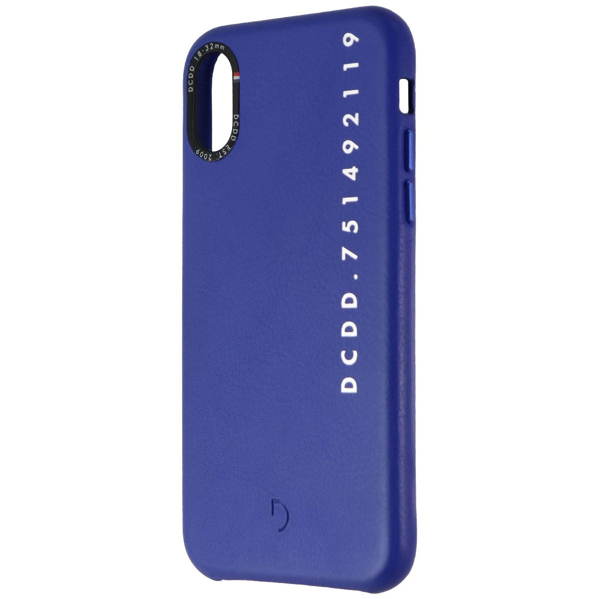Decoded Leather Shell Case for Apple iPhone Xs and iPhone X - Blue DCDD Edition Cell Phone - Cases, Covers & Skins Decoded    - Simple Cell Bulk Wholesale Pricing - USA Seller