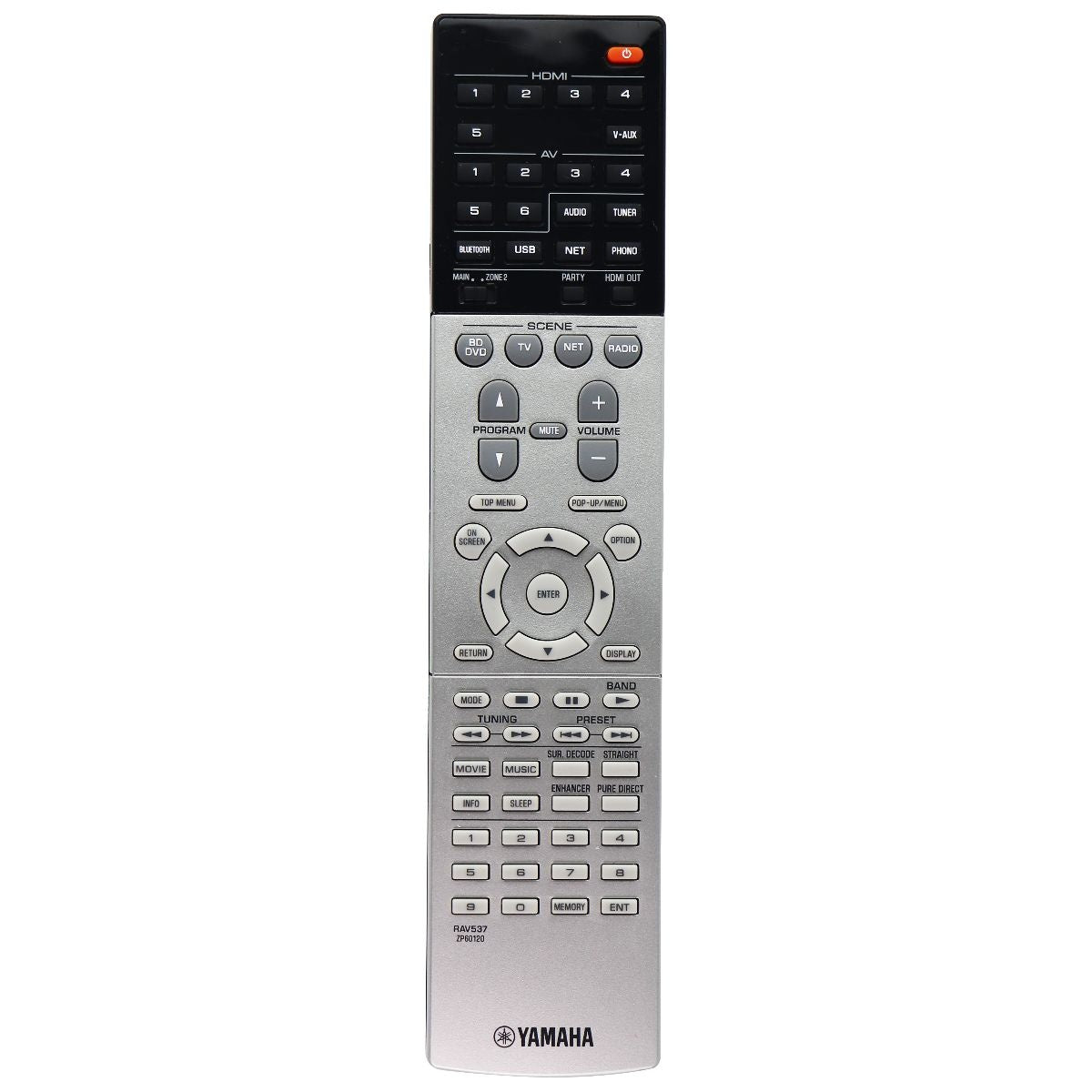 Yamaha RAV537 Original Remote Control for Select Yamaha Receivers (ZP60120) TV, Video & Audio Accessories - Remote Controls Yamaha    - Simple Cell Bulk Wholesale Pricing - USA Seller