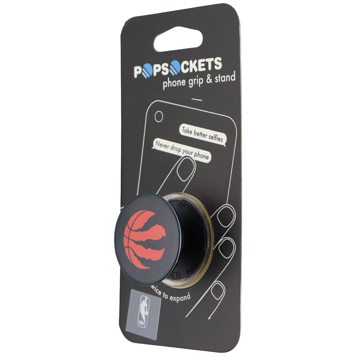 PopSockets Collapsible Grip & Stand for Phones and Tablets - Raptors Logo Cell Phone - Mounts & Holders PopSockets    - Simple Cell Bulk Wholesale Pricing - USA Seller