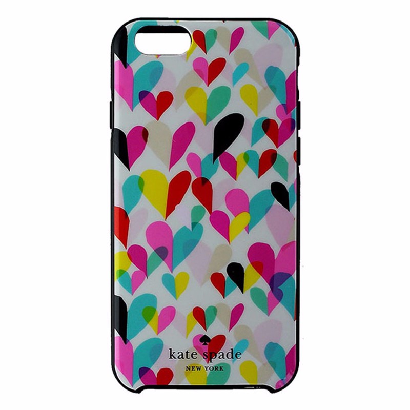 Kate Spade Hybrid Case for Apple iPhone 6/6S - Multi-Color Hearts / Black Cell Phone - Cases, Covers & Skins Kate Spade    - Simple Cell Bulk Wholesale Pricing - USA Seller