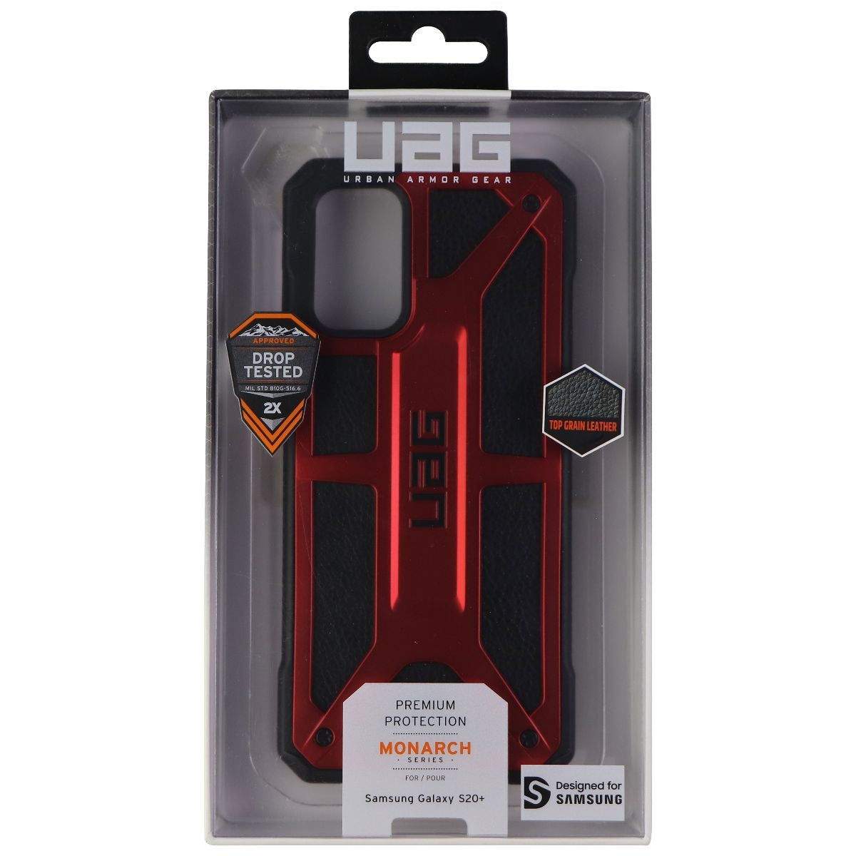 Urban Armor Gear Monarch Series Case for Samsung Galaxy (S20+) - Red/Black Cell Phone - Cases, Covers & Skins Urban Armor Gear    - Simple Cell Bulk Wholesale Pricing - USA Seller