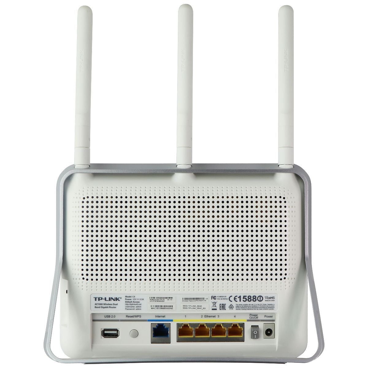 TP-Link AC1900 Smart Wireless Beamforming Dual Band Gigabit Router - White Networking - Wireless Wi-Fi Routers TP-LINK    - Simple Cell Bulk Wholesale Pricing - USA Seller