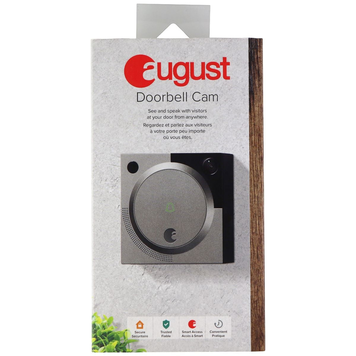 August Doorbell Cam Smart Home Security - Silver (AUG-AB01-M01-S01-C) Home Improvement - Other Home Improvement August    - Simple Cell Bulk Wholesale Pricing - USA Seller