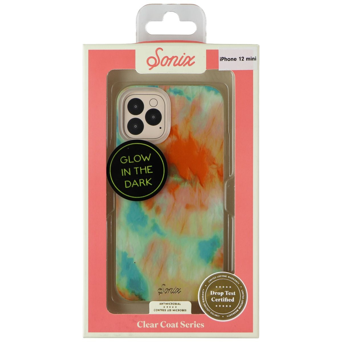 Sonix Clear Coat Glow in the Dark Case for Apple iPhone 12 mini - Orange Multi Cell Phone - Cases, Covers & Skins Sonix    - Simple Cell Bulk Wholesale Pricing - USA Seller