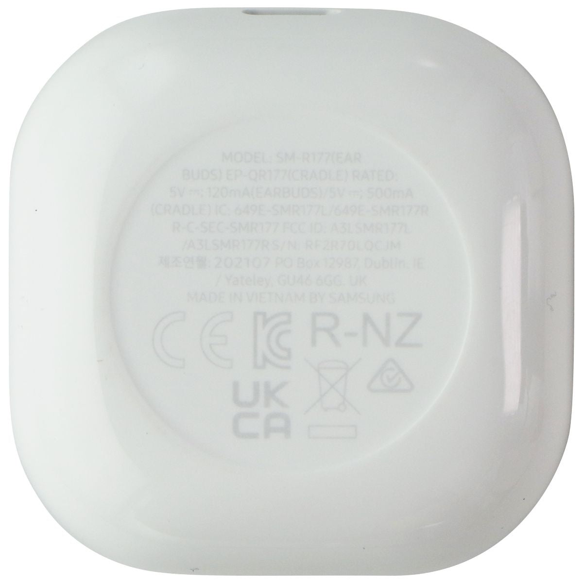 Samsung Charging Cradle Case for Galaxy Buds 2 - White/Olive (EP-QR177) Portable Audio - Headphones Samsung    - Simple Cell Bulk Wholesale Pricing - USA Seller